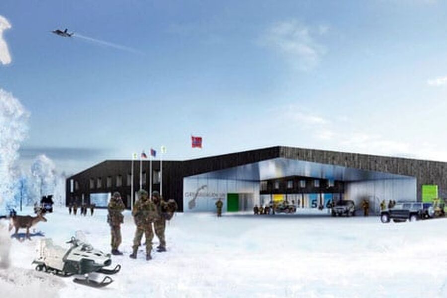 Forsvarsbygg skal sette opp ny grensestasjon på grensen mot Russland i Sør-Varanger.Ill A-LAB