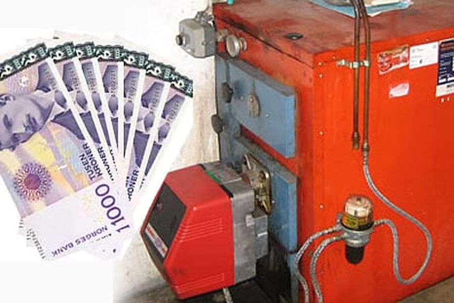 Penger å spare på å kaste ut gamle oljefyrer, men laber interesse. Illustrasjon: VVS-Forum.no