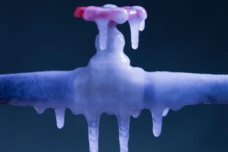 Vann kan som kjent fryse ved null grader. Eneste mottiltak er isolering.