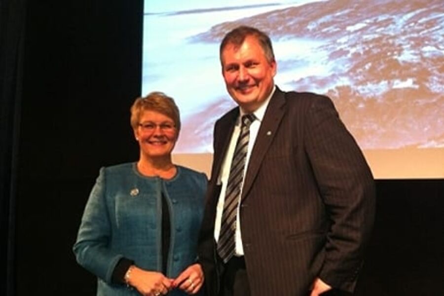 Terje Riis-Johansen og Maud Olofsson.