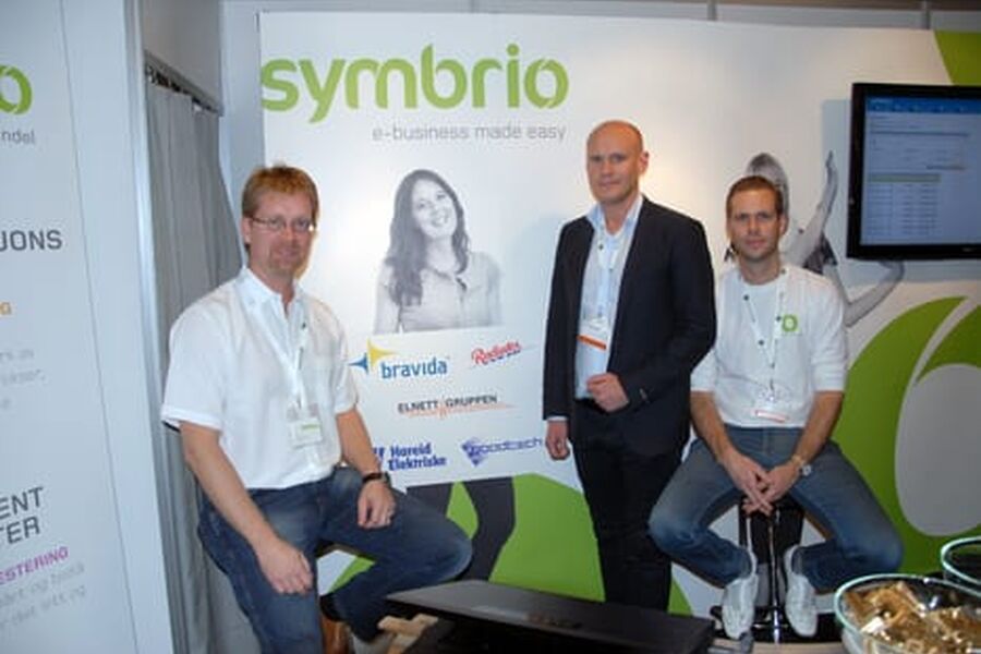 Symbrio-teamet: Fra venstre Andreas Larsson, Martin Norgren og Johan Nyström. Foto: Per Henriksen