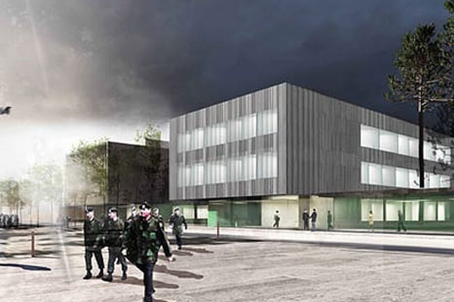 Dyrvik Arkitekter AS vant 1. premie i arkitektkonkurransen om utvikling av Rusta leir som senter for Forsvaret på Bardufoss.