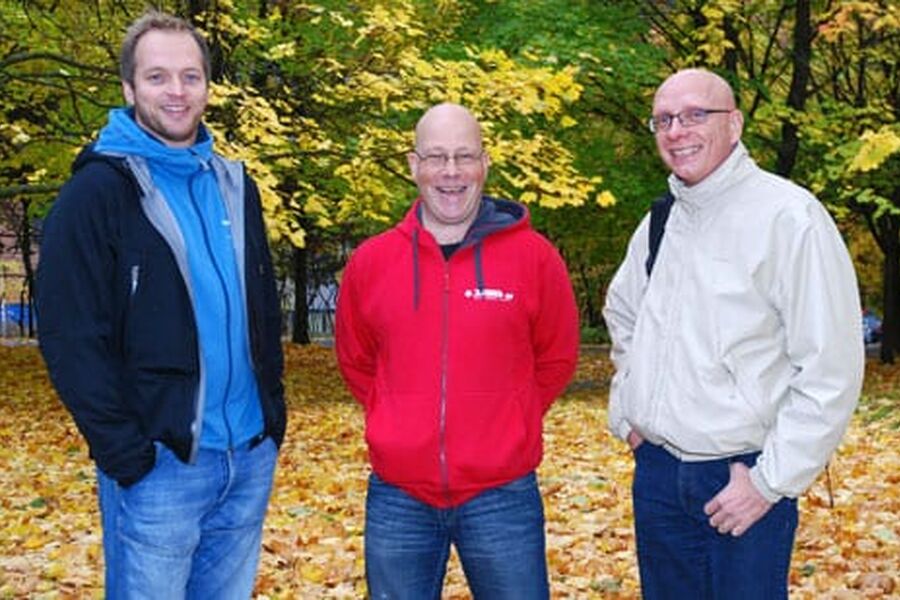 Daglig leder Geir H. Ingeborgrud i ECO-1, Svein Vangsøy i Jarotech AS og daglig leder Tor Sveine i Nordisk Energikontroll.