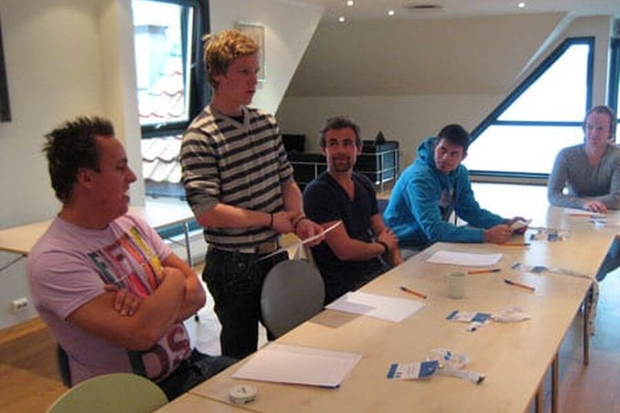 VB Trainee-programmet startet i går, og her ser vi Andre Austli fra Konnerud Rør AS, Tor Haugland fra Bryne Rør AS,Daniel, Martin Andresen fra Funksjonell VVS AS, Karstein Haugland fra Bjelland VVS AS og Lasse Oldebråten fra Konnerud Rør AS.