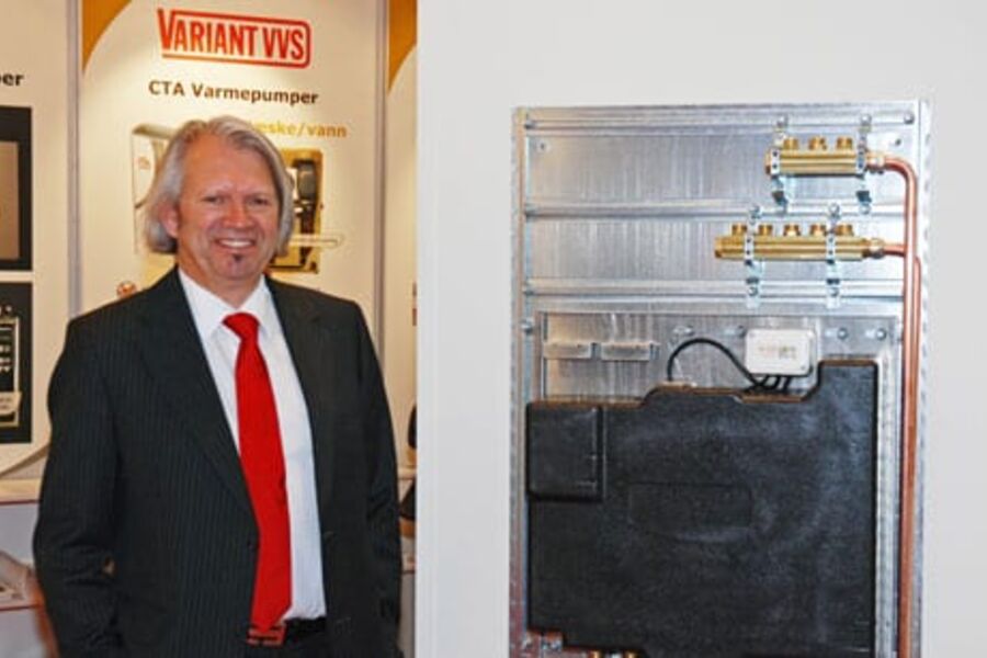  Vannbåren varme er fremtiden, og vi er med for fullt, sier daglig leder Kjell E. Jensen i Variant VVS.