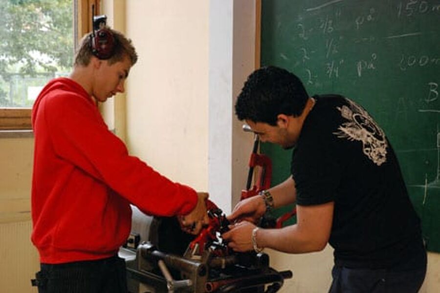 Lærlingsitusjonen innen rørleggerfaget varierer mye fra region tilo region.Illustrasjonsfoto.