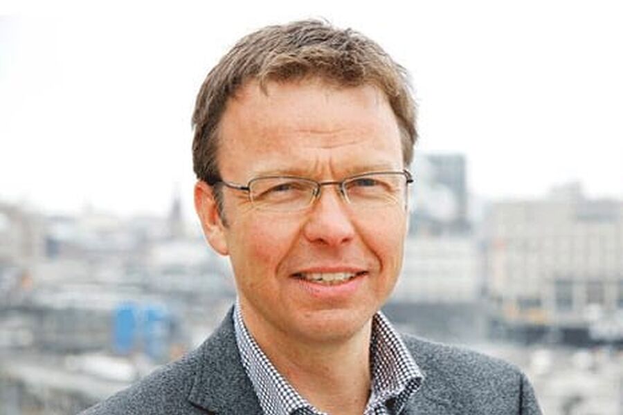 Administrerende direktør Gustav Melin i Svebio jubler over en økning på 10 TWh bioenergi i løpet av ett år.