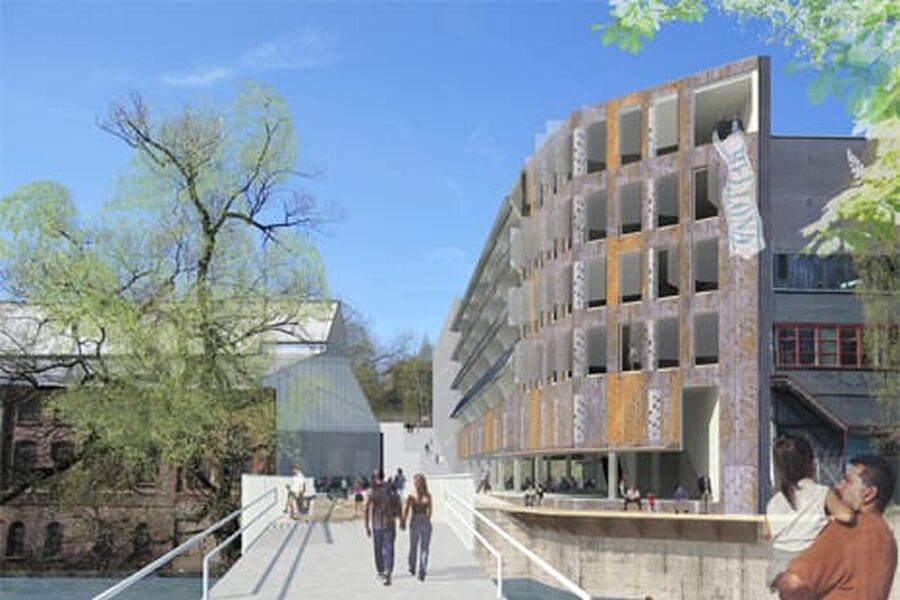 Det nye Bellonabygget på Vulkan i Oslo blir det anledning til å se nærmere på ved en egen byggeplassbefaring for deltakerne på FutureBuilts årskonferanse.