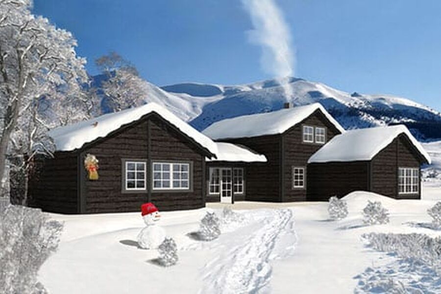 Alle hytter og fritidseiendommer skal merkes ved salg, og energiattesten skal inngå i markedsføringsmateriellet. Foto Norgeshus- Alvetun hytte