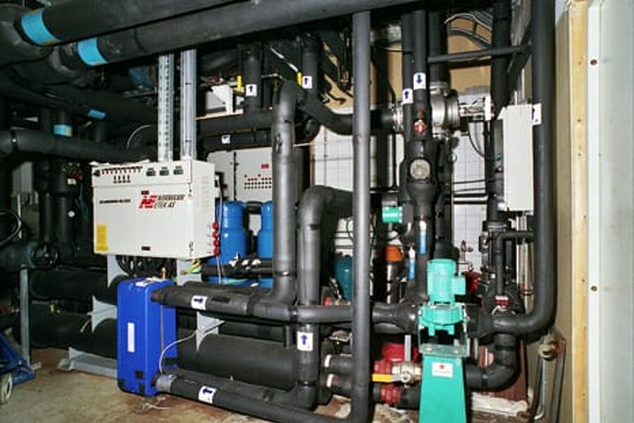 Illustrasjonsbilde av et varmepumpeanlegg.