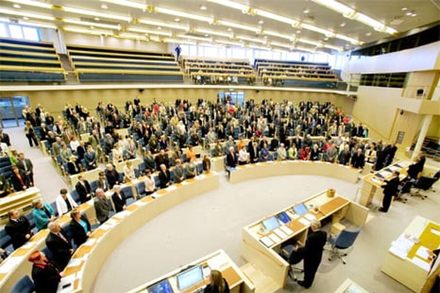 Den svenske Riksdagen. Foto: Melker Dahlstrand.