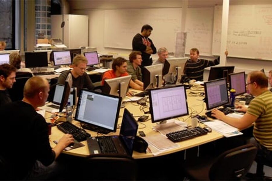 Fra BIM-teknikerstudiet (Foto: Fagskolen i Oslo)