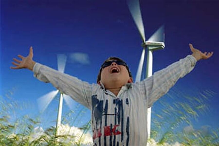 Mange synes at synet av vindmøllene gir en god følelse og at det er symbol på ren energi.