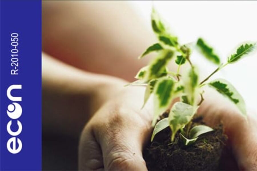 Rapporten anslår at den grønne verdiskapingen i Norge i 2020 kan komme opp i 5 prosent av BNP.