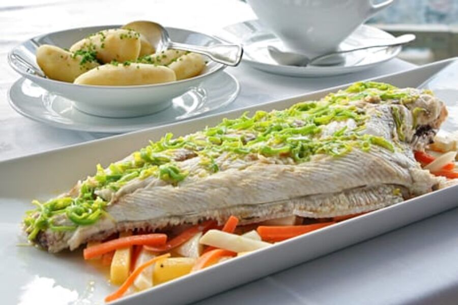 Kveite, en delikat og smakfull fisk. Fortreffelig måltid, med en god vin til. Fotograf: Alf Börjesson/Godfisk.no