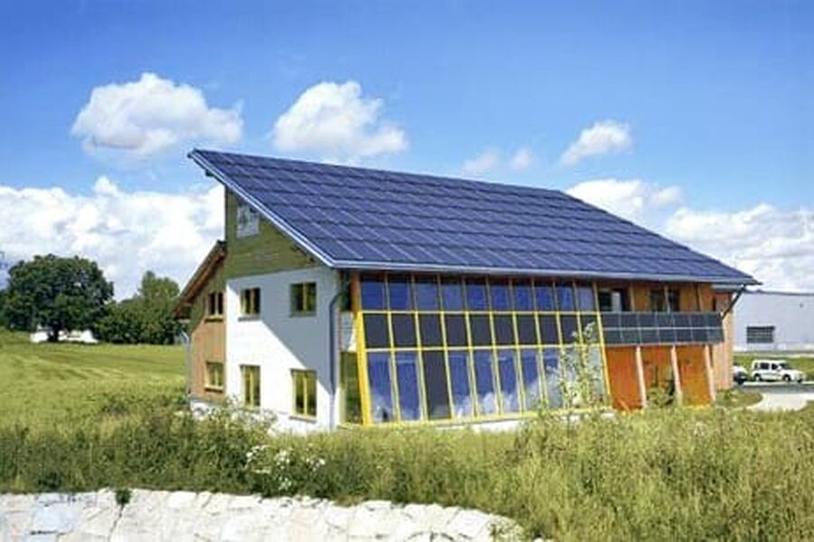 Illustrasjon: Passivhus i Kempten i Tyskland.