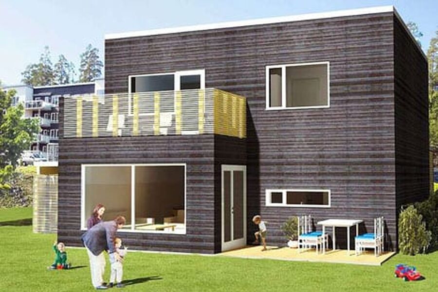 Prosjektet på Rudshagen er det første OBOS-prosjektet som fyller kravene til passivhus.