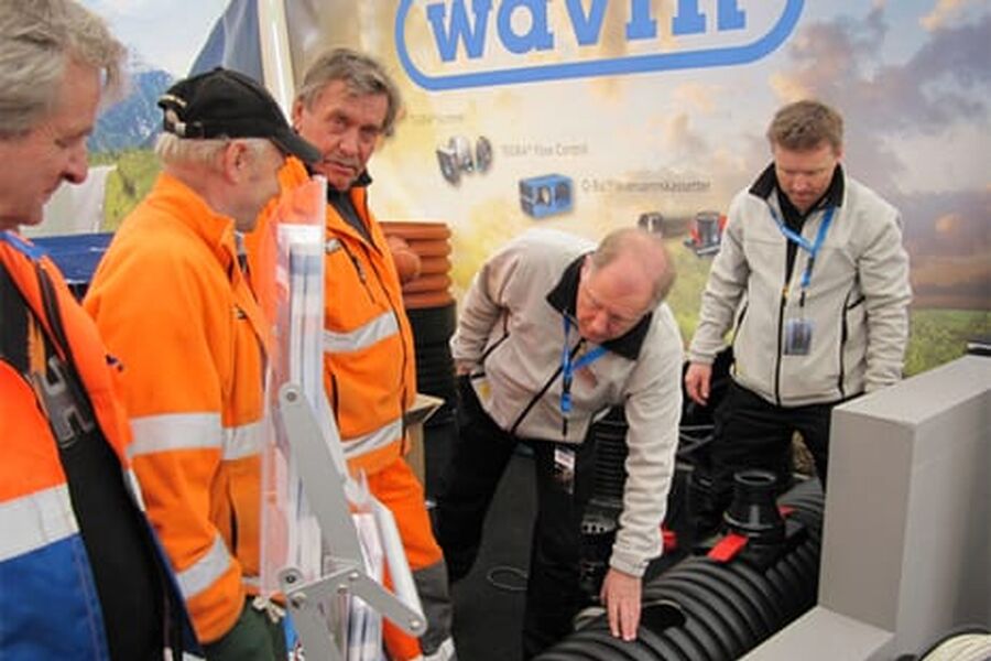 Fra Wavins stand under BD Roadshow i Fredrikstad.