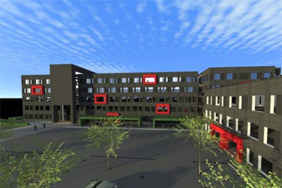 Prosjektet på Forus får miljø- og energielementer i form av bærende betongfasader og skal leveres som et energieffektivt bygg i energiklasse B.