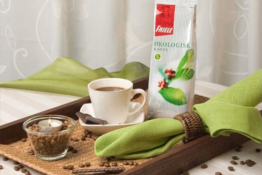 Friele sparer ikke penger på å bruke naturgass til kaffebrenning, men hevder å tenke miljø. Foto Friele