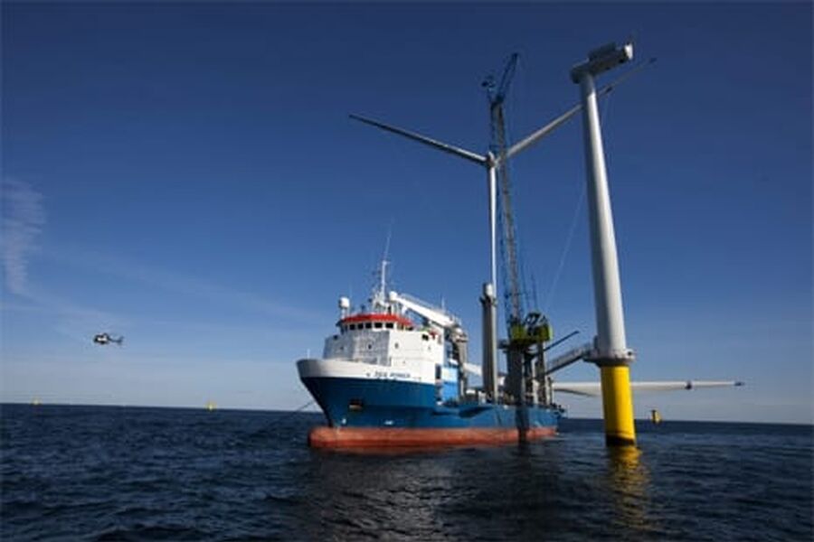 Dong Energys visjon er å kunne bygge for eksempel 1.500-2.000 MW offshore-vindkraft om gangen i en kontinuerlig prosess. (Foto: Bent Sørensen/Dong Energy)