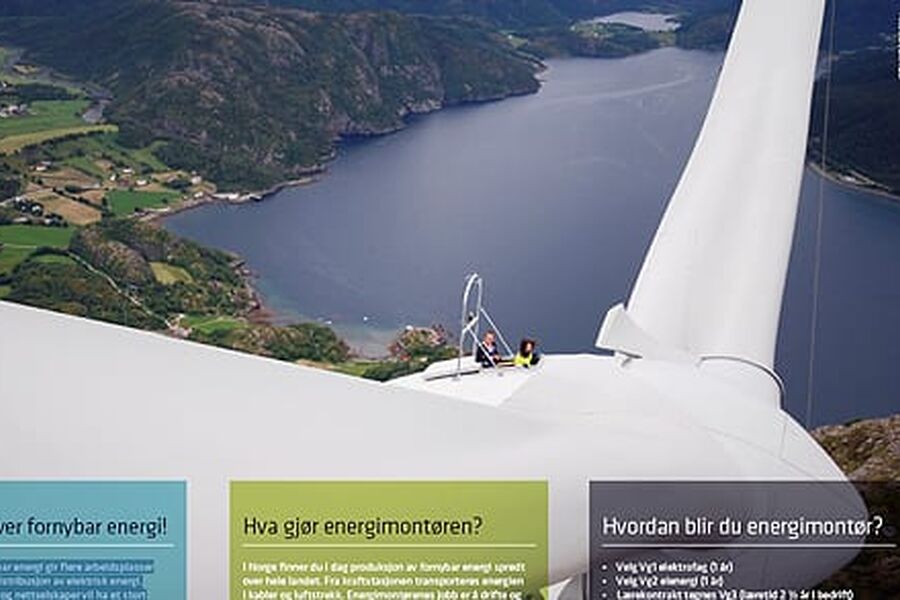 Faksimile fra rekrutteringsbrosjyren.