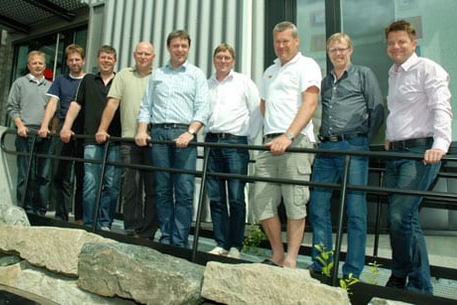 Comfort er klar for sunn vekst i 2010. Eierne og styret møtes nå på Olavsgaard utenfor Oslo. Dette er styret, med administrerende direktør Knut Strand Jacobsen til høyre og styreformann Helge Lars Berger til venstre. (Foto: Jan H. Kalvik)