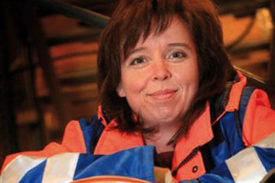 Rørsjef Grethe Østby Stave i Fet har det beste ledningsnettet av alle romerikskommunene  og det er ikke flaks. Foto: Lisbeth Andresen, Romerikes Blad
