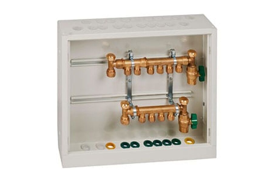 Norsk Wavin lanserer i november tre standardiserte VVS-skap for tappevann, gulvarme, samt et kombiskap.