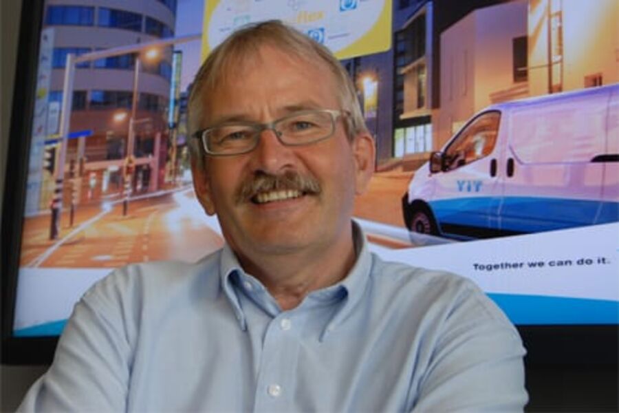 Markedsdirektør Anders Bredesen i YIT: Markedsføring og lærlingeinntak går for fullt, selv i motgangstider. Foto: Per Henriksen