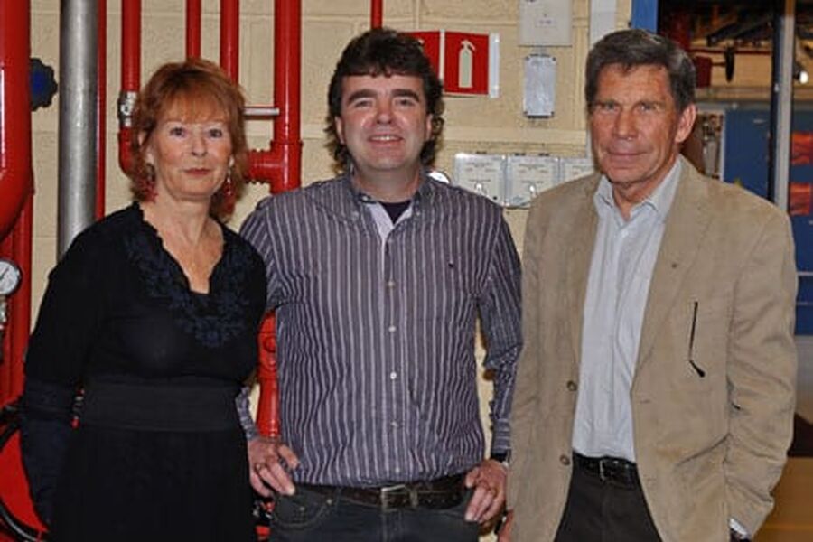 Tre sentrale personer under bransjekonferansen på Hobøl: Prosjektleder Evy Aker, Tor Jakob Dysjaland fra Sig. Halvorsen i Sandnes og teknisk direktør Ole Larmerud i NRL.