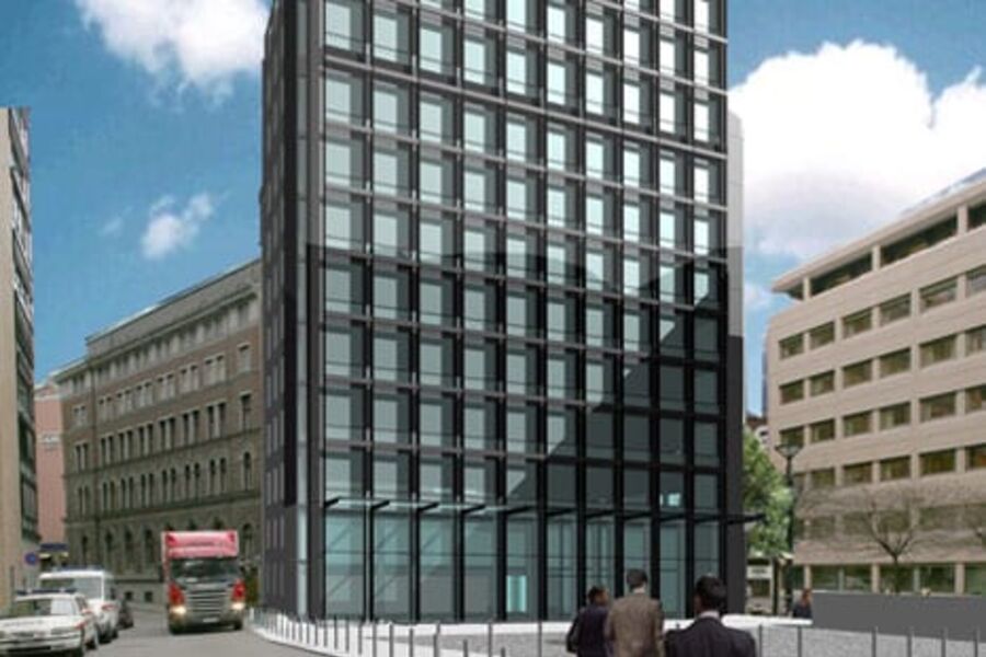 Regjeringsbygget R6. Arkitekten for prosjektet er BA arkitekter AS.