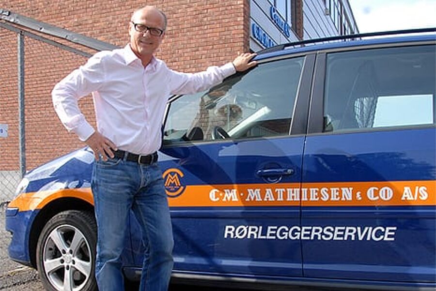 Godt samarbeid med ansatte og aktiv kundekontakt er viktig for bedriften, sier Geir F. Thollefsen, daglig leder C. M. Mathiesen & Co AS. Foto: Pressebase.no