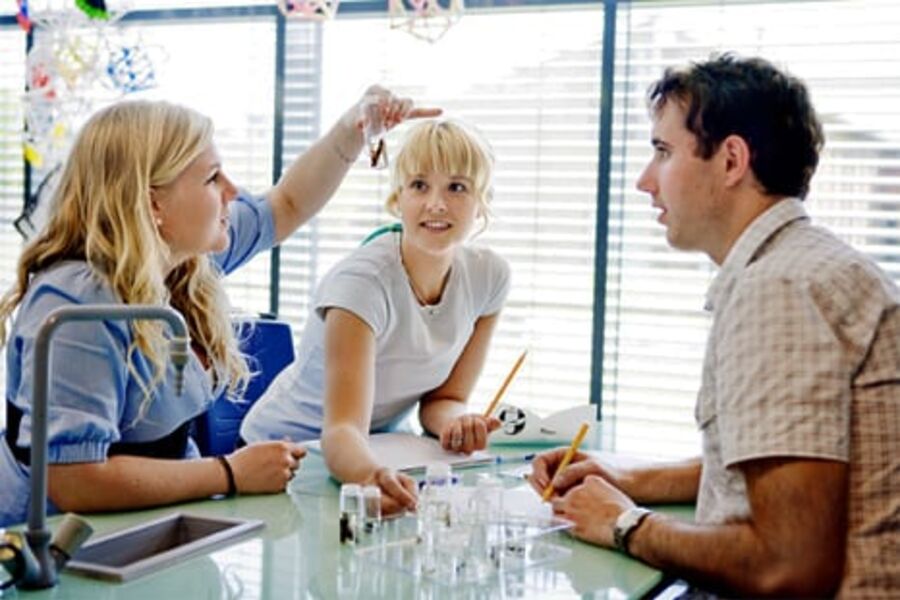 Fra underisning ved Universitetet i Stavanger. Foto:E. Tønnessen.