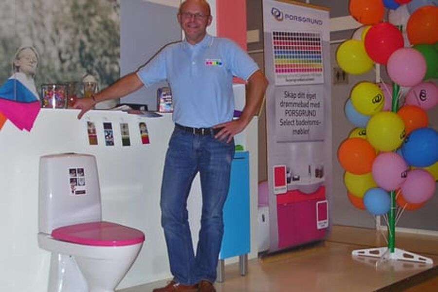 Porsgrunds produktsjef for baderomsmøbler, Lars Tobiasson: Baderommet kan nå reflektere hjemmets øvrige innredningsstil.