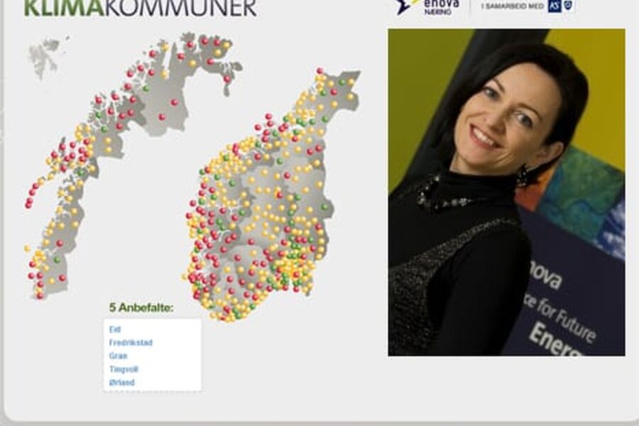 Kjersti Gjervan i Enova (innfeldt) har presentert ny klimanettside.