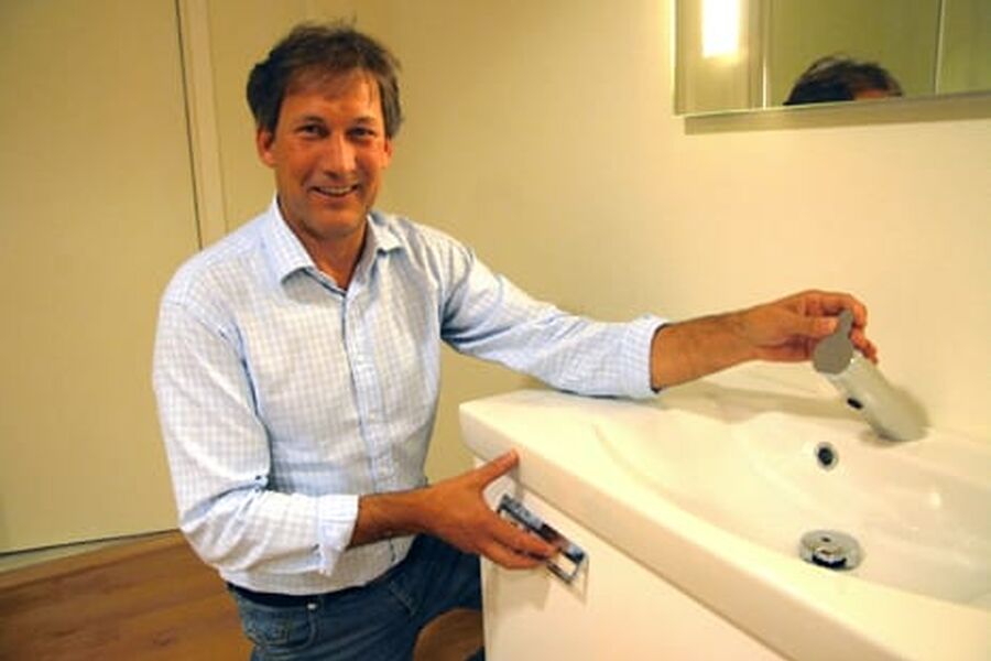 - Litt drypp det på oss, selv om det meste av krisepengene gikk til veier, sier Bjørn Fredricson i Gustavsberg. Foto: Pressebase.no