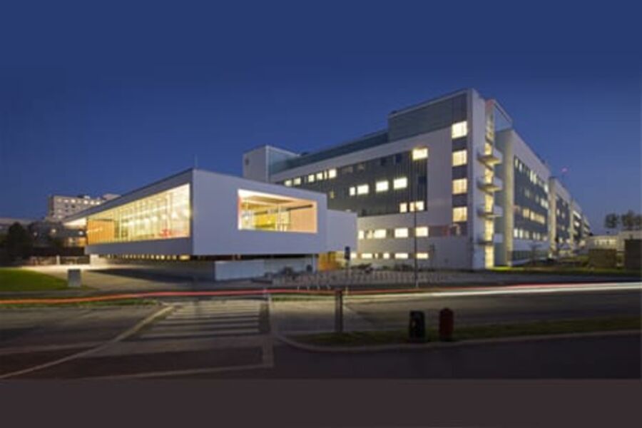 Ved nye Akershus Universitetssykehus er det laget en komplett BIM-modell. Illustrasjon: C.F. Møller Architects.