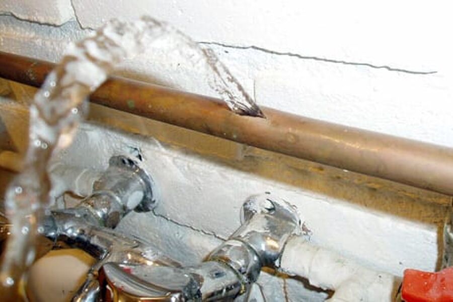 Illustrasjonsfoto vannlekkasje.