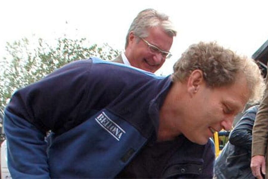 Denne uken var det grunnsteinsnedleggelse, med Aspelin Ramm-sjef Peter Groth, Bellona-leder Frederic Hauge og Oslo-ordfører Fabian Stang i spissen.