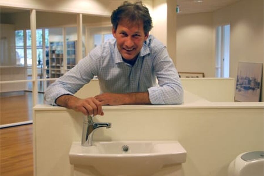 Bjørn Fredricson, adm. direktør i Gustavsberg oppfordrer til å skru opp krana og få til en diskusjon om logistikk og verdikjede i bransjen. Foto: Pressebase.no