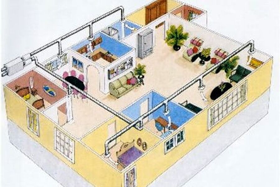 CM-Ventilasjon i Sandnes satser mest på boliger. Illustrasjon fra bedriftens hjemmeside.