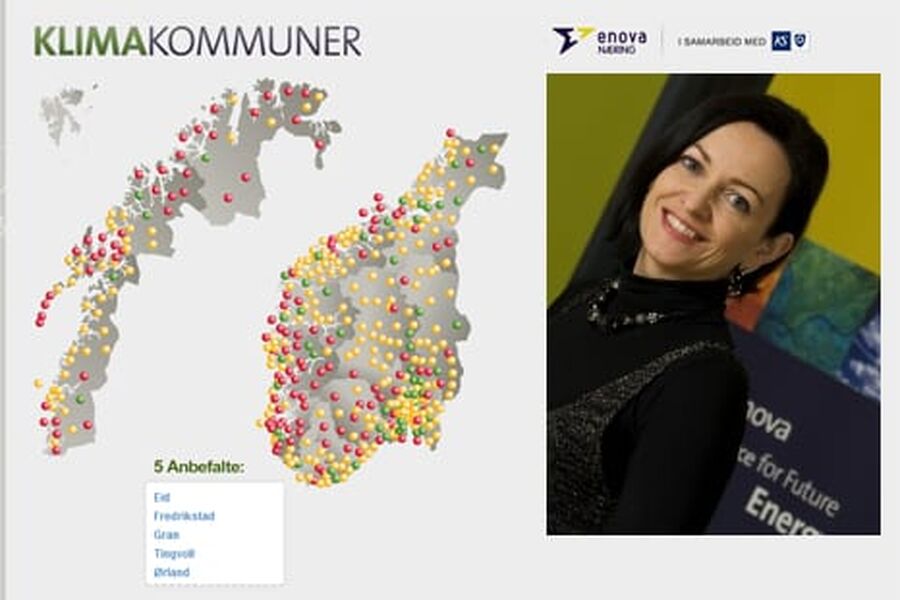 Kjersti Gjervan i Enova (innfeldt) har presentert ny klimanettside.