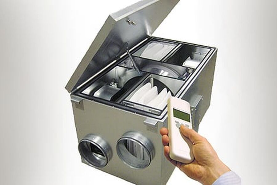 Beam Östberg har mange prosjekter på gang med boligventilasjon.