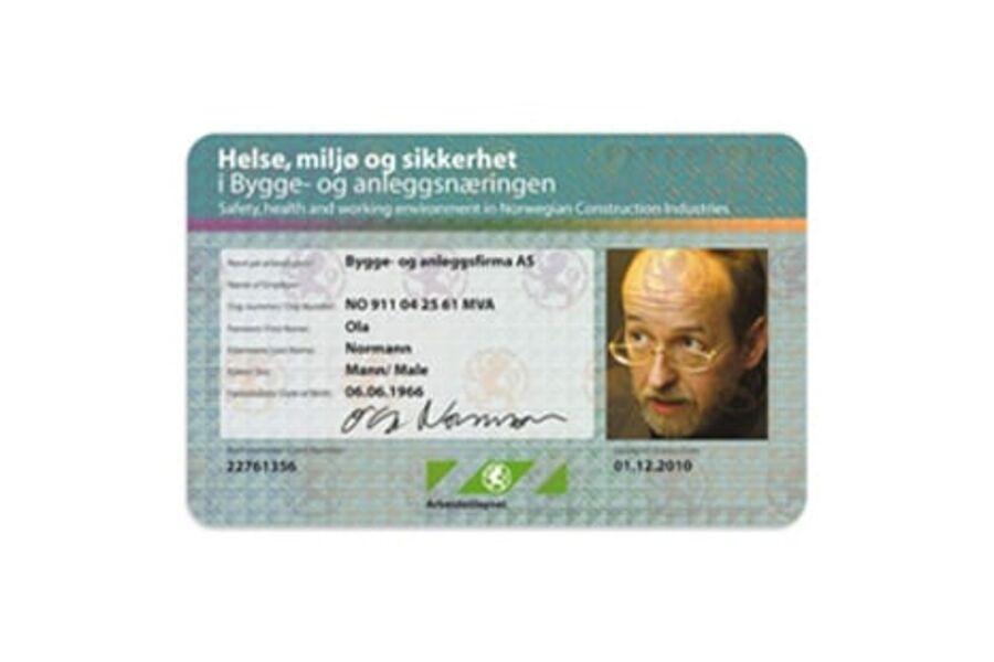 Slik skal et ID-kort se ut.