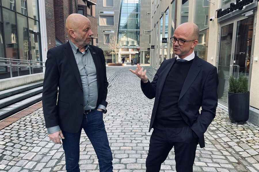 Stein Lier Hansen og Ole Almlid. Foto: NHO