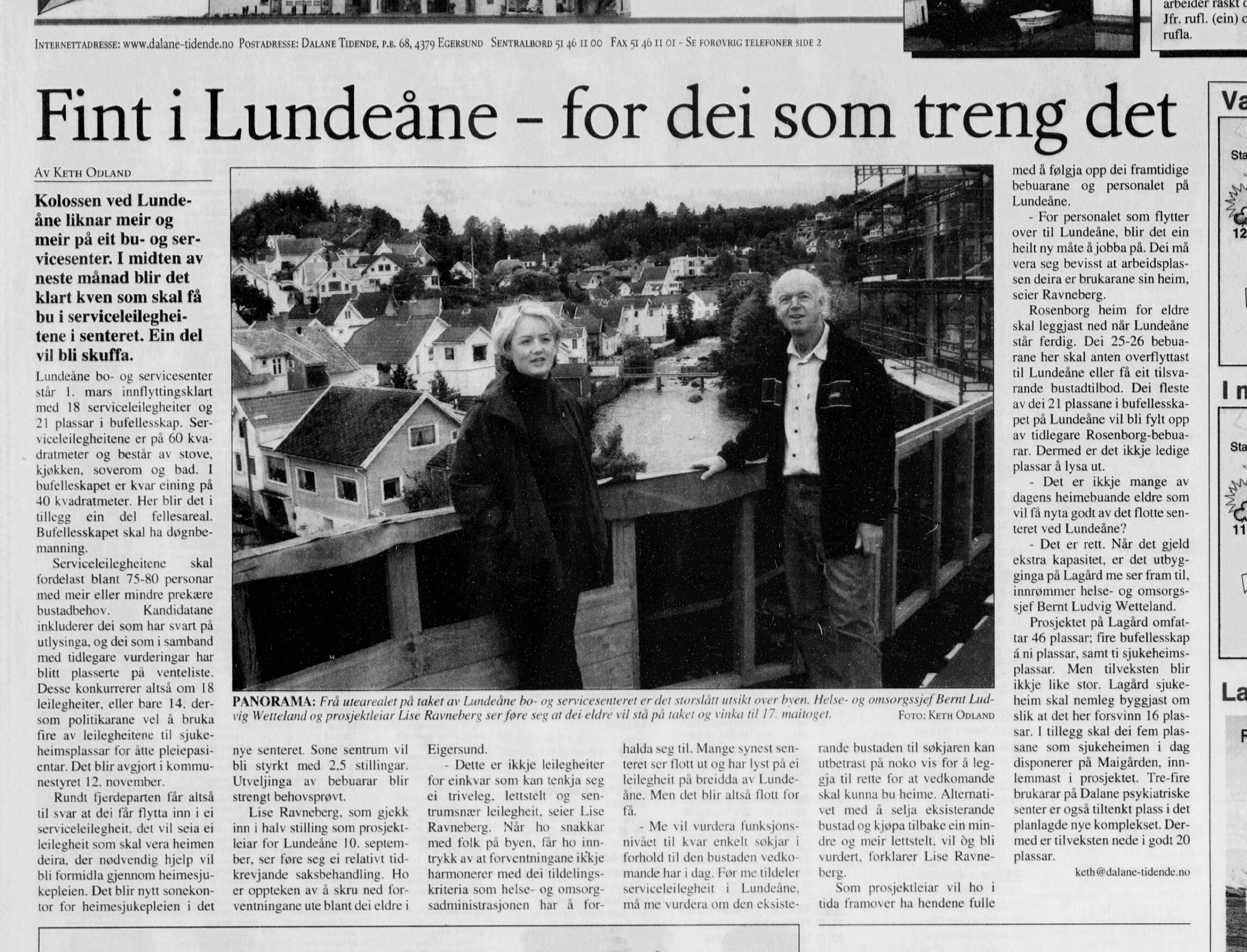 20-års-jubileum på Lundeåne bo- og servicesenter