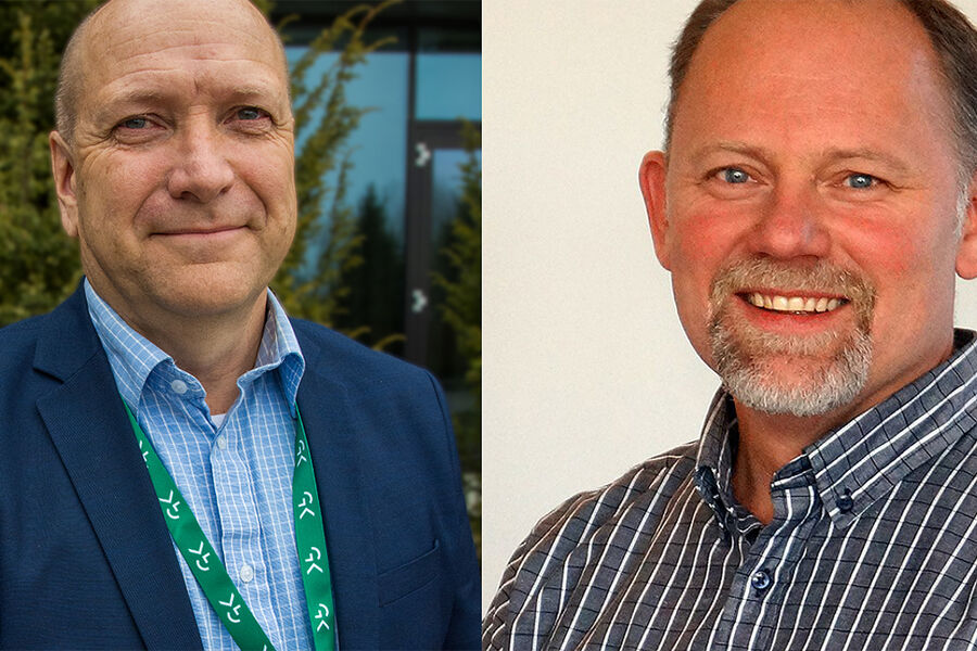 Børge Løberg, HMS-sjef i GK Norge og Arne Petter Kjøraas, regionsdirektør for Region Midt Service.