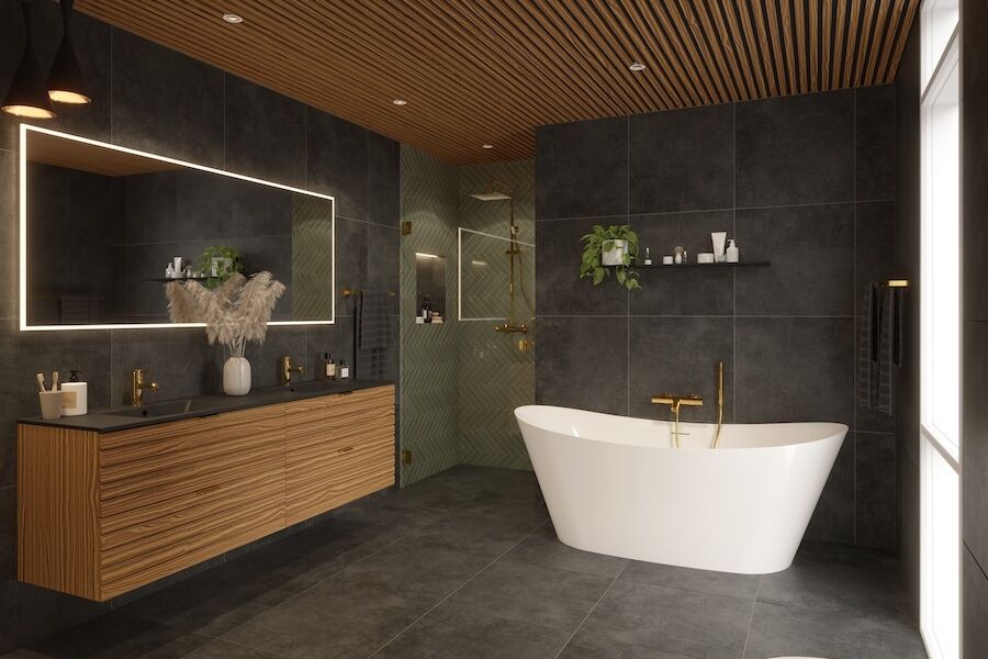 "Vi har sett en klar utvikling der folk tar inn naturfarger og materialer på badet