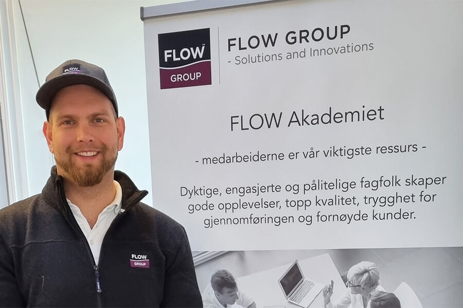 - Prosjektleder i FLOW Meisingset VVS Stian Daleng er fornøyd med satsningen på den enkeltes kompetanse og glad for å kunne krysse av for nok et oppnådd mål i sin kontinuerlige personlige utvikling.